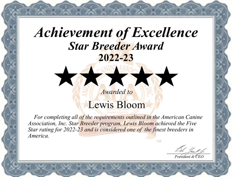 Lewis, Bloom, dog, breeder, abour, history, information, Lewis-Bloom, Clay, Center, KS, dog, breeder, dog-breeder, cert, aca, ica, registered, puppies, for, sale, puppy, mill, USDA, 48-A-1316,48A1316